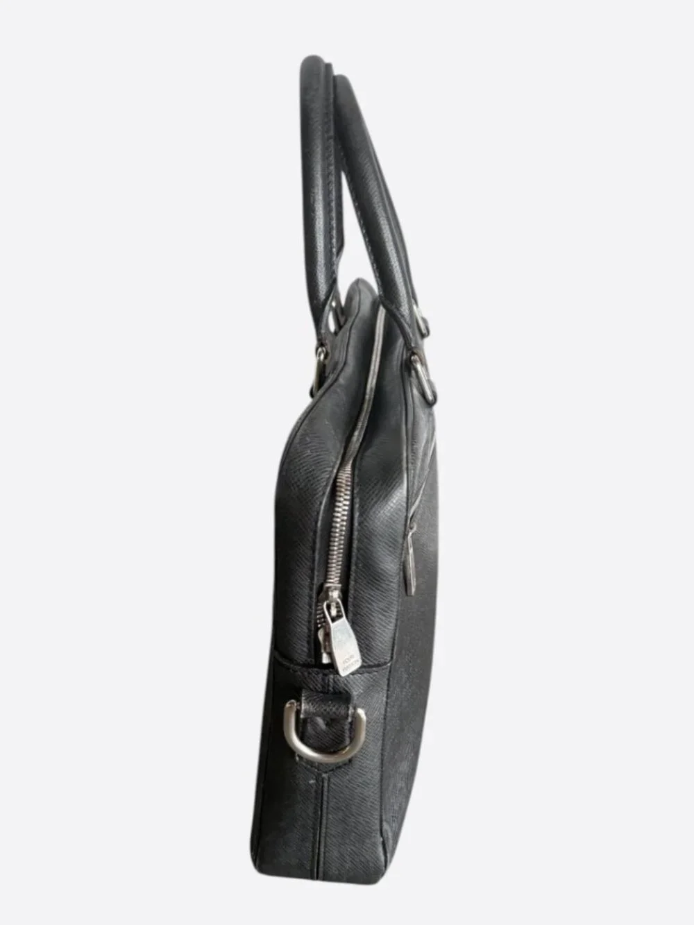 Louis Vuitton Black Taigarama Porte Documents Laptop Bag